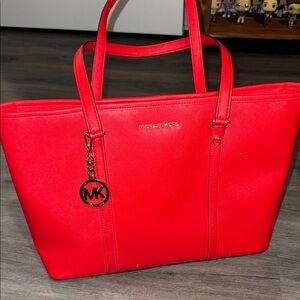 Michael Kors Vibrant Red Tote